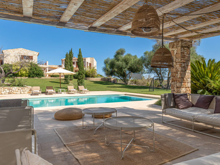 Traumhafte, große Familienfinca mit 5 Schlafzimmern, mit luxuriöser Innenausstattung ausgestattet; sie liegt in Mallorcas Inselmitte